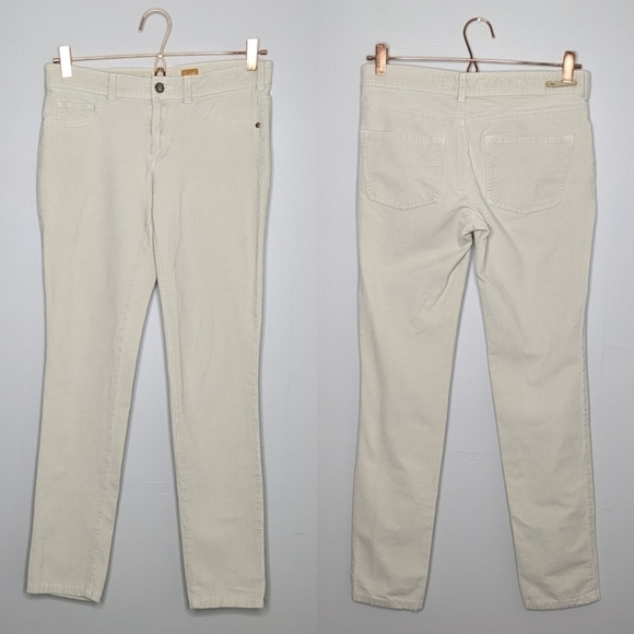 ✨3/$15 Anthro Pilcro and The Letterpress Serif cream corduroy pant 28 - Picture 1 of 11
